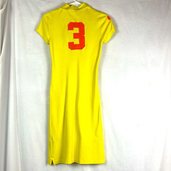 Rare Vintage Ralph Lauren Yellow Large Pony Cotton Dress - Picture 5 of 7